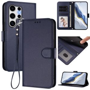 Luxury Flip Leather Case For Samsung Galaxy S25 Ultra S24 FE 5G S23 Ultra S25 Edge S24 Ultra S23 Plus S22 Ultra S25 Plus S22+ S24 Plus Slim Book Wallet Card Slot Flip Stand Cover
