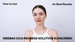 Meebak Tinted Sunscreen SPF 50 Redness Correcting CC Cream Green Color Corrector Centella Sunscreen Tone ing Primer w/Centella & Ceramide Fair to Medium Skin Tone Korean Skin Care 50ml