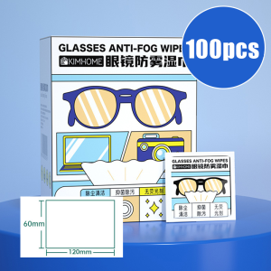 100Pcs Glasses Cleaning Wipes Anti-Fog Eyeglasses Wet Wipes Disposable Glasses Cleaning Cloth