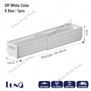 Retractable Cabinet Storage Box Pull-out Kitchen Desktop Snacks Sundries Organizer Box Deep Cabinet Right-Angle Storage