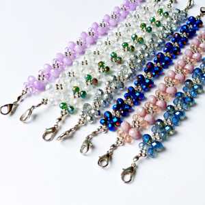 pengait masker hijab konektor strap masker cantolan gantungan masker hijab kristal pengait masker kekinian