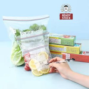 Fresh Food Zipper Bag Food Storage Reusable Seal Bag Freezer Ziplock/Beg Makanan/Beg Peti Sejuk