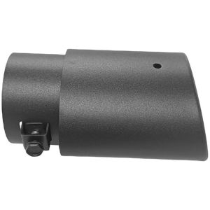 2 Inch Car Exhaust Muffler Tip Round Black Universal Stainless Steel Chrome Tail Muffler Exhaust Pipe