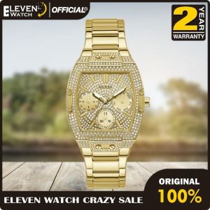 [Promo] jam tangan wanita Guess GW0104L2 Raven Multi Dial Champagne Dial Stainless Steel Strap Original Garansi 2 Tahun [✔COD][100% Authentic] [COD]