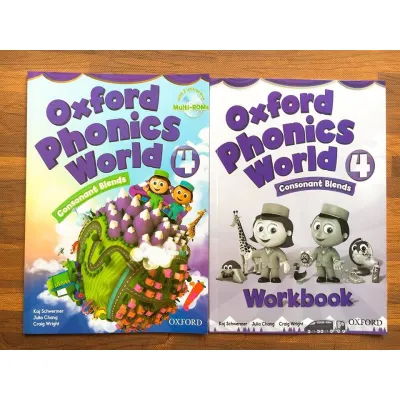 S01 - [TẶNG FILE NGHE + VIDEO) Oxford Phonics World - Khổ A4 nét đẹp - Mỗi level 2 quyển