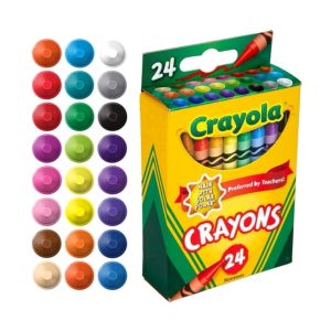 24 Color Crayon & Pastels Primary School Student Drawing Tool School Supply Set 24 Colors
