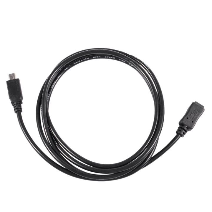 1.5m Mini USB B 5pin Male To Female Extension Cable Cord Adapter Black ...