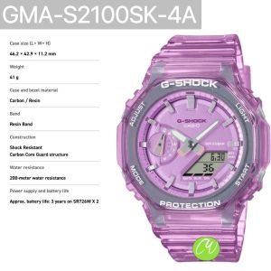 [MINI G-SHOCK GMA-S2100SK-4ADR] ANALOG-DIGITAL WATCH
