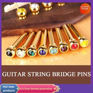 Graceful 1PCS Acoustic Guitar String Bridge Pins Colorful Copper Brass Endpin Replacement