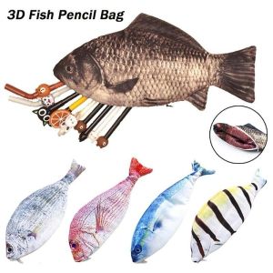Funny Big Capacity Novelty Big Fish Wallet Wallet Pencil Case Cell Phone Bag Make-up Storage Bag Organizer (carp Plunger Sleeve)