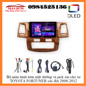 Màn hình android 9 inch dành cho xe TOYOTA FORTUNER các đời 2008-2012 bản điều hòa tự động-điều hòa cơ Tặng kèm mặt dưỡng + Tặng zắc zin theo xe toyota fortuner đầu dvd android+ mặt dưỡng kèm giắc zin toyota fortuner