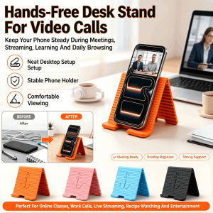 Portable Foldable Silicone Phone Holder Multi-Angle Adjustable Stand Bendable Freely into Any Shape Universal Desk Travel Holder