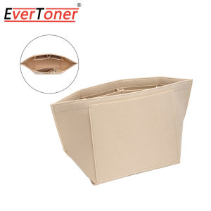 EverToner Felt Bag Organizer For Longchamp S/M/L Tote Bag Purse Organizer Insert Handbag Storage Cosmetic Liner Bag Support Shaper