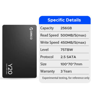 ORICO Type C USB 3.1 to SATA 6Gbps External Enclosure for SATA III SSD HDD 9.5/7mm External Drive Enclosures Tool Free Max 6TB Support UASP