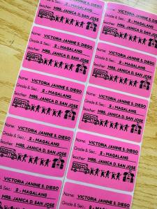 20pcs Name Stickers for Notebook Label