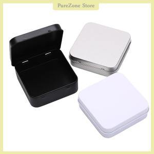 [PureZone] Ministar กล่องดีบุกโลหะขนาดเล็กกล่องใส่เหรียญเครื่องประดับแบบพับได้พร้อมฝาปิด