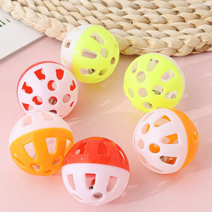 ของเล่นแมว ลูกกระพรวน กระดิ่งแมว ของเล่นสัตว์เลี้ยง cats toy bell ball ลูกบอลกระดิ่ง ทรงกลม ของเล่นแมว/สุนัข D10