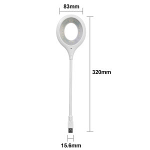 Led Desk Lamp 3 Color Stepless Dimmable Touch Foldable Table Lamp Bedside Reading Eye Protection Night Light DC5V USB  Rechargeable Lamp Lampu Meja 台灯