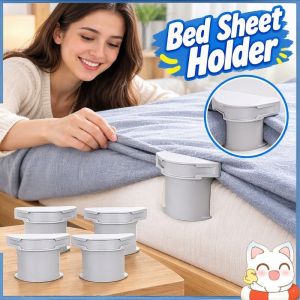 4 Pcs Universal Bed Sheet Holder Heavy Duty Non Slip Anti Run Pvc Clips Quilt Mattress Fixing Tools For Home Use