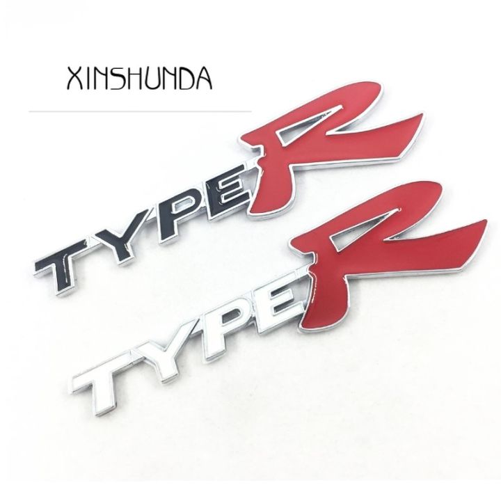 XSD 1 x Metal TYPER TYPE R Logo Car Auto Side Rear Trunk Emblem Badge ...