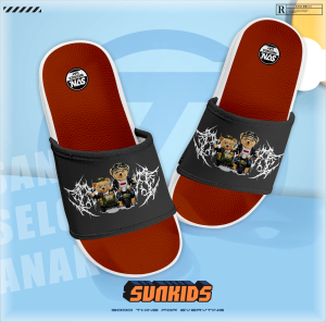 BRZ 556 Selop Sendal Anak-Anak Terbaru Full Warna Flip-Flop Anak Anak Size 26-35 Berbagai Pilihan Warna