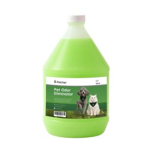Petcher Pet Odor Eliminator Enzyme Disinfectant 1G 1L – Poop and Pee Litter Deodorizer Odor Control