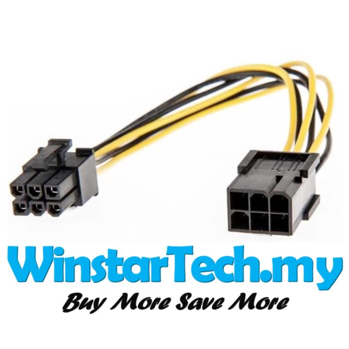6pin Female to 6 pin Male PCIE Power Extension Cable Graphic Card PC