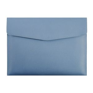 WCYC Large Capacity Leather Document Pouch A4 Leather Briefcase A4 Envelope Folder File Organizer Pouch Women Men