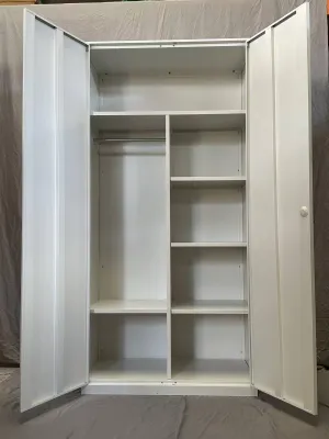 steel wardrobe with layers - closet(FREE Assemble H185CM L90CM W45cm)
