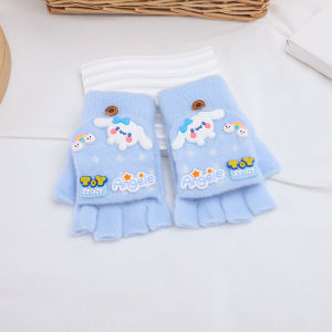 TUmama Thiết kế Gấu hoạt hình dễ thương trẻ em mùa đông ấm áp găng tay đan cho bé trai và bé gái