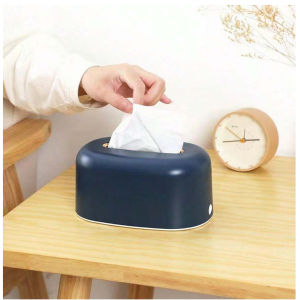 Living Room Desk Tissue Box Organizer Tissue Storage Container With Tissue Dispenser For Home Use In Living Room R0121