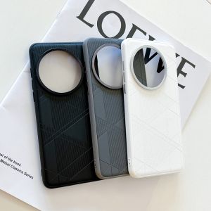 For OnePlus 13 Case Luxury Hard PU+PC Matte Diamond Check Protective Back Cover Case For OnePlus13 One Plus 13 1+13 Phone Shell