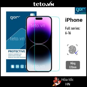 Miếng dán màn hình Gor cho Iphone 12 Pro Max/ Iphone 12/ 12 Pro Trong suốt cao cấp chống trày xước