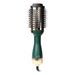 KEMEI Hot Air Brush Comb Dryer Hair Curler Hot Cool Air Curling Iron 2 In 1  Multipurpose Hair Straightener Hot Air Brush Hair Dryer and Volumizer