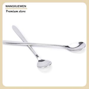 [COD] 16cm Long Handle Stainless Steel Tea Coffee Spoons Ice Cream Cutlery
