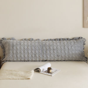 SUNLIGHT HOME Velvet Lace Long PillowcaseThickened Lengthen Pillow Case With ZipperSimple Bolster CaseHigh Quality Couple Pillowcase