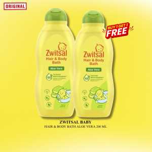 Zwitsal Baby Buy 1 Take 1 Hair & Body Bath Aloe Vera 200ml Baby Wash