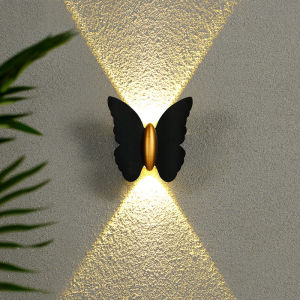 IP65 Waterproof Wall Light Modern Style Butterfly Lamp for Indoor and Outdoor Stairway Corridor Courtyard Balcony Garden Decor