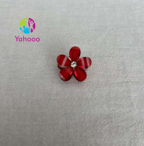 YAHOO Acrylic Flower Mini Hair Clips Princess Headband Hair Accessories Crystal Flower Hair Decorations