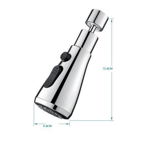 【On Sale】Flexible Kitchen Faucet Rotate Freely 360° Stainless Steel Taps Black Sink Faucet