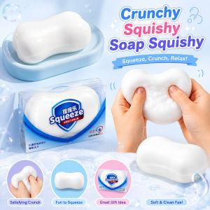 Crunchy Squishy Soap Squishy Ball Stress Relief Squeeze Toy Soft Slow Rebound Hollow Sensory Fidget