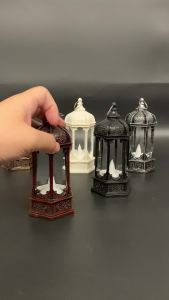 Battery Powered Led Candle Lantern Night Party Lighting Atmosphere Light Decoration Halloween Handheld Lights Lanterns Hanging Indoor Portable Lamp VintageCandlelight Table