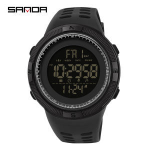 SANDA Fashion Outdoor Sport Watch Men Multifunction Watches Alarm Clock Chrono 5Bar Waterproof Digital Watch