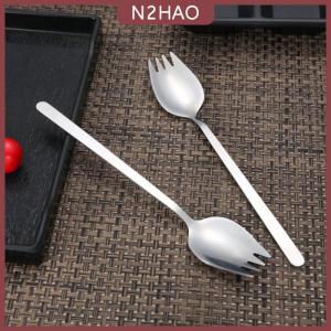 N2HAO 304 thép không gỉ ngã ba hộ gia đình spork muỗng một salad muỗng bánh trái cây ngã ba phương Tây Bộ đồ ăn