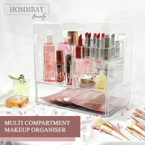 [HOMMBAY Beauty] Makeup Organiser Make Up Organizer Cosmetic Brushes Brush Skincare Storage Display Box Faux Acrylic Christmas Gift