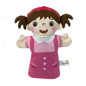 PUZHE Parent-Child Childrens Hand Puppet Plush Grandparents Family Member Puppet Interactive Parents Children Plush Gloves Educational Toy