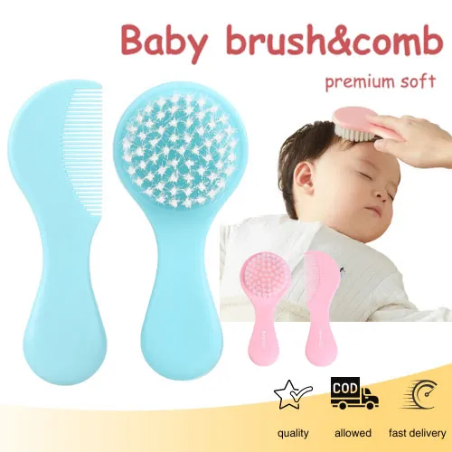 LILY ADORA HNTOB Baby Hair Brush Comb Set Easy To Hold and Soft