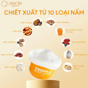 02 Hộp Kem dưỡng da body Nấm Queenie skin trắng da Body  săn da phục hồidưỡng ẩm trẻ hóa da ngăn ngừa lão hóa da Hộp 180g Truffle Body Lotion-Pupiha