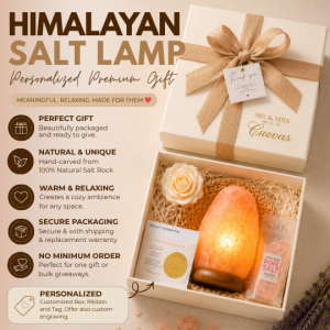 Personalized Premium Himalayan Salt Lamp Gift Package Souvenir for Wedding Baptismal Giveaway