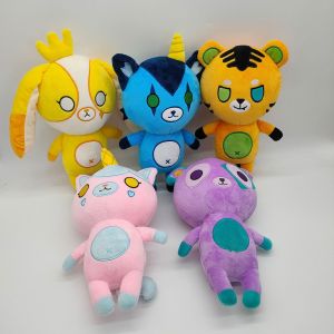 25CM New Kawaii Funneh Plush Toy Gold Rainbow Teddy Bear Plush Doll Cartoon Stuffed Animal Soft Plushies Dolls Gifts For Kids